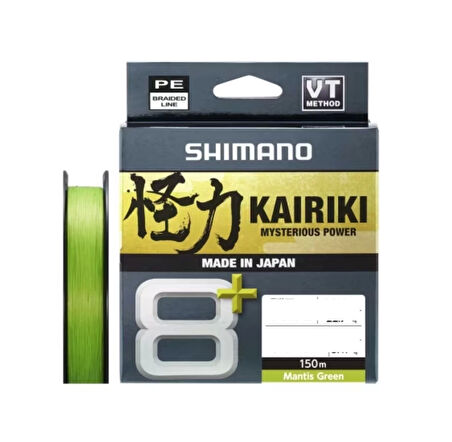 Shimano Kairiki 8+ Plus 150m 0,06mm M.Green İp Misina