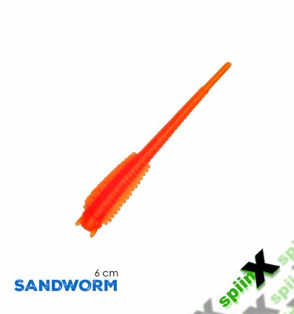 Spıınx Sandworm Lrf Silikon 6Cm 18P UV ORANGE
