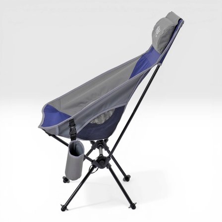 Argeus Aero Katlanabilir 120Kg Kamp Sandalyesi - Bardaklıklı - Mavi/Gri