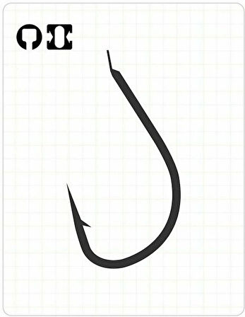 Fudo 2601 UMI TANAGO NO:11 BLACK NIKEL 18li Olta İğnesi