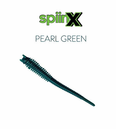 Spiinx Sandworm Lrf Silikon 6Cm 18P Renk: Pearl Green
