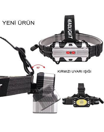Watton Wt-248 4 Modlu Sensörlü Şarjlı Güçlü Kafa Lambası