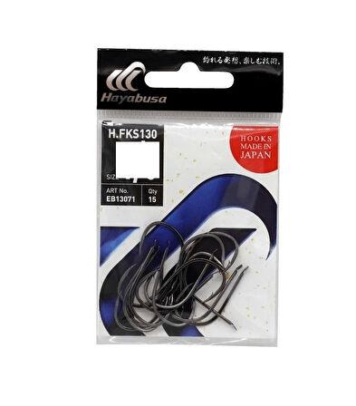 Hayabusa 13071 Kısa Sap Black Nikel Çupra İğnesi 15'li Pk NO:3/0