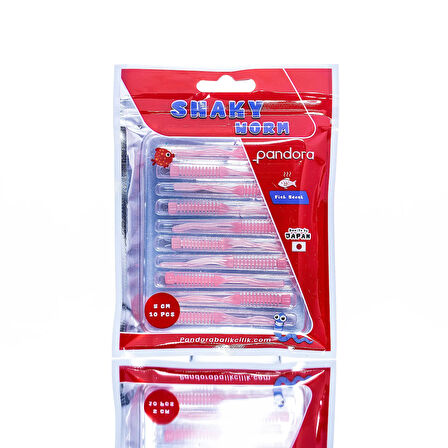Pandora Shaky LRF Silicon 5cm 10'lu Renk: Pink