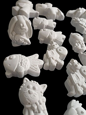 3D Obje Boyama Seti 12 Adet Obje Boya Fırça Seti 
