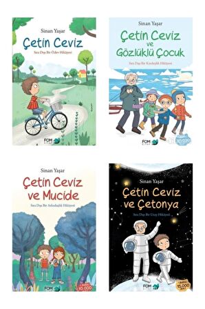 Çetin Ceviz 4 Kitap Set Mucide Gözlüklü Çocuk Çetonya Sinan Yaşar