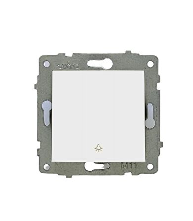 Tenda Grano Beyaz Zil Anahtarı Light ( 20 Adet ) ÇERÇEVE HARİÇTİR