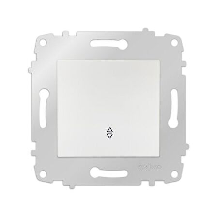 Ovivo Grano Beyaz Natural Vavien Anahtar ( 2 Adet ) ÇERÇEVE HARİÇTİR