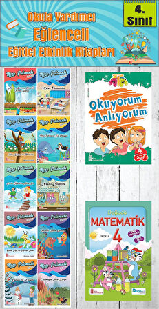 4. Sınıf Okula Yardımcı Okuyorum Anlıyorum - Doğada Matematik - 10 lu Hikaye Seti