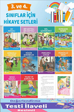 3.ve 4.Sınıflar İçin Hikaye Seti (10 Kitap)