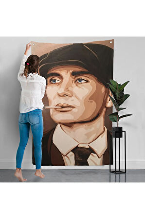 Ekart Peaky Blinders Thomas Shelby Duvar Örtüsü-7775