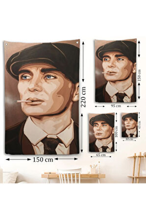 Ekart Peaky Blinders Thomas Shelby Duvar Örtüsü-7775