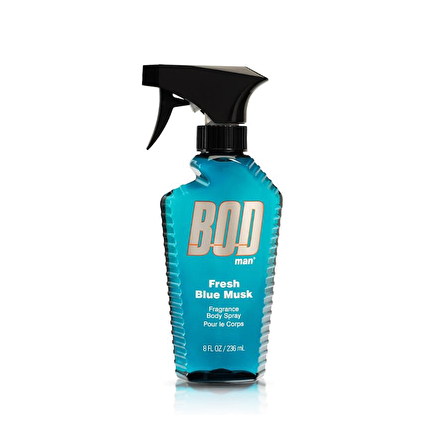 Bodman Fresh Blue Musk Erkek Vücut Spreyi – Temiz ve Okyanus Esintili Koku, 236 mL