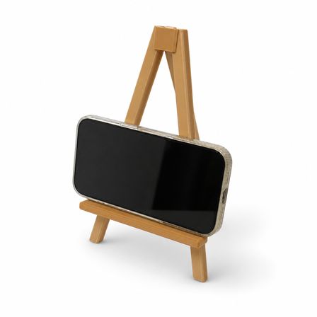 Mini Şövale Telefon Standı – 3D Baskı Masaüstü Telefon Tutucu