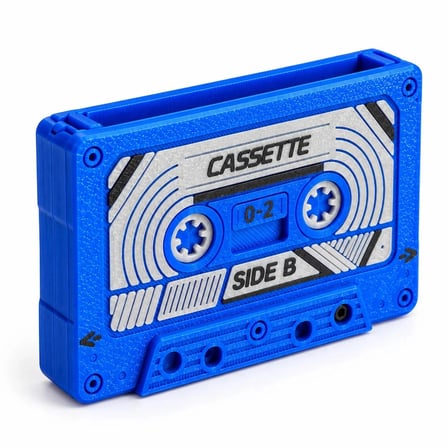 Kaset Cüzdan - Retro Kaset Kartlık Mavi