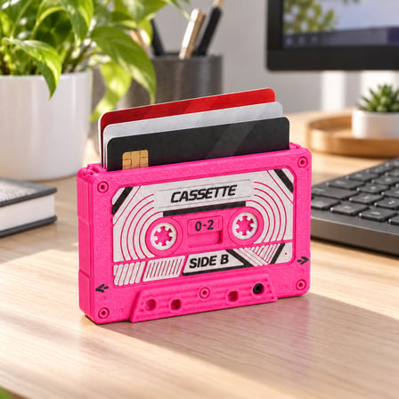 KasetCep – Retro Kaset Kartlık Pembe