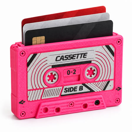KasetCep – Retro Kaset Kartlık Pembe
