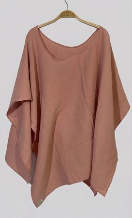 Snowed Store Organik Müslin Bebek Emzirme Örtüsü Pembe %100 Pamuklu – Yenidoğan Uyumlu
