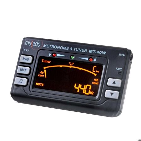 MT-40 Kromatik Akort Aleti ve Metronom Tuner MT40