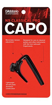 Daddario PWCP04 Ns Gitar Kapo Baglama Kaposu Siyah Guitar Capo 