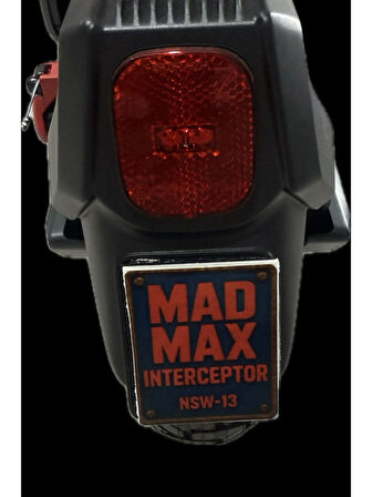 Ninebot Zt3 Pro Uyumlu Mad Max Interceptor Nsw- 13 Figürlü  Elektrikli Scooter Aksesuar Dekor Plaka