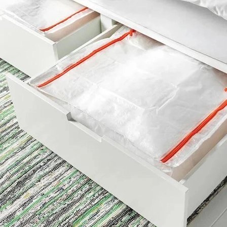 IKEA PÄRKLA hurç, beyaz-turuncu, 55x49x19 cm 