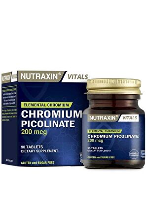 NUTRAXİN NUTRAXIN CHROMIUM PICOLI. 90 TABLET 1 Paket(1 x 90 Tabletten)
