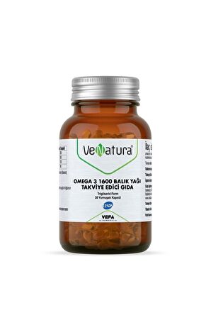 Venatura Omega 3 1600 Balık Yağı Takviye Edici Gıda