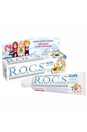 Kids 3-7 Yaş Meyveli Çocuk Diş Macunu Meyve Külahı 35ml (rcs101)