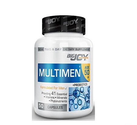 Bigjoy Suda Multimen 50+ Mens Multivitamin 50 Bitkisel Kapsül (bjv101)