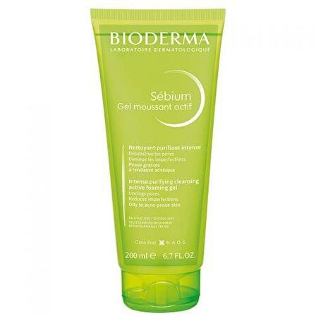 Bioderma Sebium Foaming Gel Actif 200 ml Yüz Temizleme Jeli