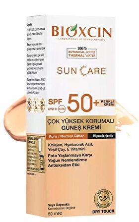 Bioxcin Sun Care Kuru Ciltler İçin Spf 50+ 50 ml Renkli Güneş Kremi (bxc101)