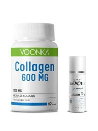 Collagen İçerikli Takviye Edici Gıda 62 Kapsül + Yüz Yıkama Jeli 100ml Hediyeli