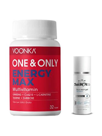 One Only Energy Max Multivitamin 32 Kapsül + Yüz Yıkama Jeli 100ml Hediyeli