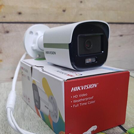 HIKVISION Bullet DS-2CE10DF0T Gece Renkli 2MP AHD Kamera ColorVu H.265+IP67