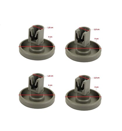 AEG Alt Sepet Teker , AEG Uyumlu Alt Sepet Tekeri 4 Lü