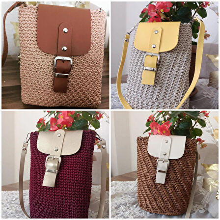 Deri Cep Telefonu Çanta Kapağı Seti Klasik ( 1 Adet )