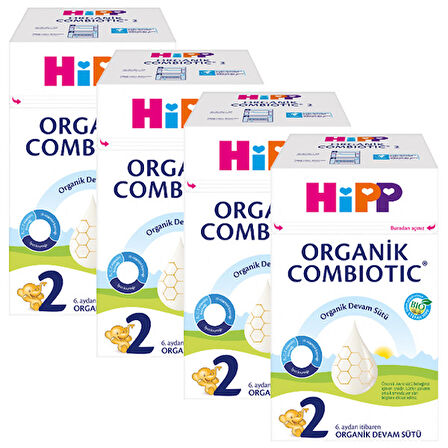 Hipp 2 Organik Bebek Sütü Combiotic 600 gr x 4 Adet