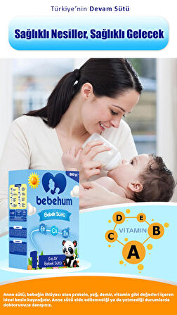 Bebehum 1 No Bebek Sütü 0-6 Ay 800 gr x 2 Adet