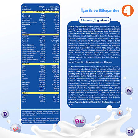 Bebehum 4 No Devam Sütü 12 Ay+ 800 gr x 4 Adet