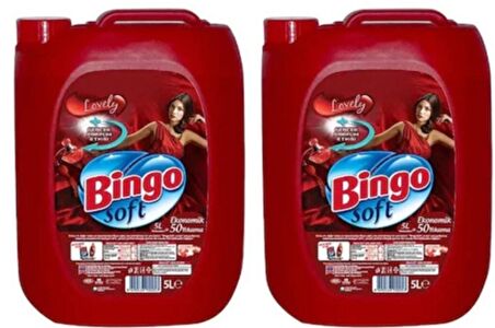 Bingo Soft Yumuşatıcı Lovely 5 lt x 2 Adet