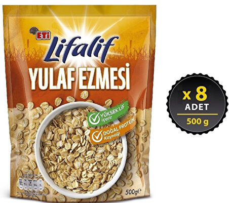 Eti Lifalif Yulaf Ezmesi 500 gr x 8 Adet