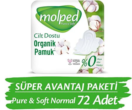 Molped Pure & Soft Normal Süper Ekonomik Ped 24 lü x 3 Adet