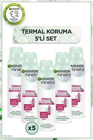Garnier Mineral Termal Koruma Sprey Deodorant 150 ml x 5 Adet