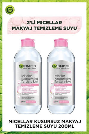Garnier Micellar Kusursuz Makyaj Temizleme Suyu 200 ml x 2 Adet