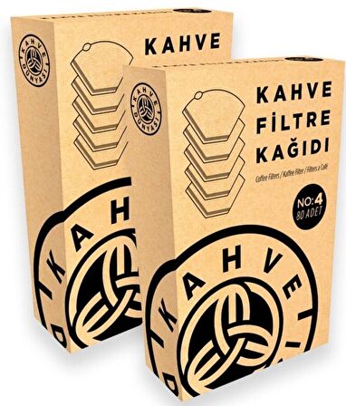 Kahve Dünyası Filtre Kahve Kağıdı No:4 80 li x 2 Adet