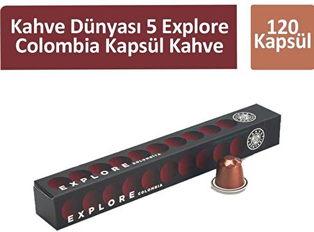 Kahve Dünyası Kolombiya Kapsül Kahve 10 lu x 12 Adet