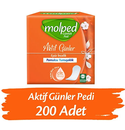 Molped Aktif Günler Günlük Ped 100 lü x 2 Adet