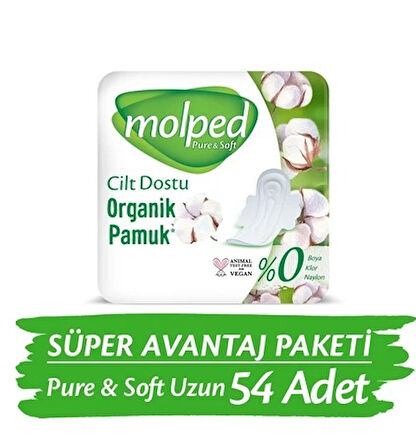 Molped Pure & Soft Uzun Süper Ekonomik Ped 18 li x 3 Adet