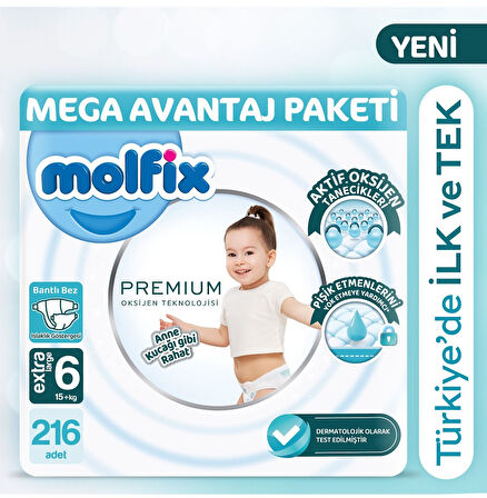 Molfix Premium Ultra Fırsat Paketi 6 No 54 lü x 4 Adet